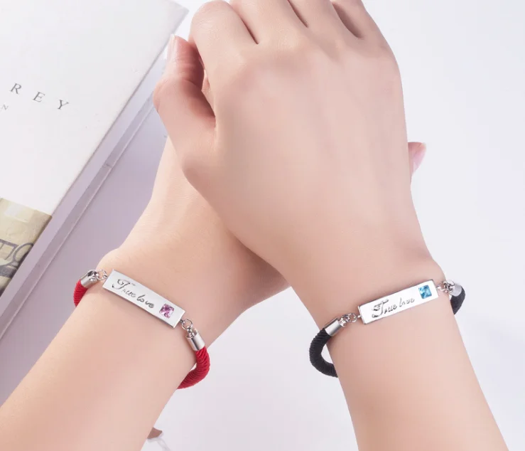 TOTWOO Long Distance Touch Bracelets for Couples ,Light up&Vibration  Relationship Gifts for Couples Smart Jewelry Love Bracelets - AliExpress