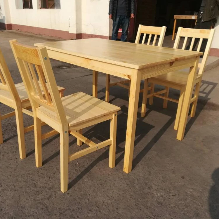 Solid Wood Dining Table And Chairs Modern Wooden Furniture Dining Set Buy Dining Set Solid Wood Dining Chair Dining Table And Chair Set Product On Alibaba Com