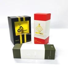 Custom printed gold stamping perfume skin care box packaging box small cosmetic box
