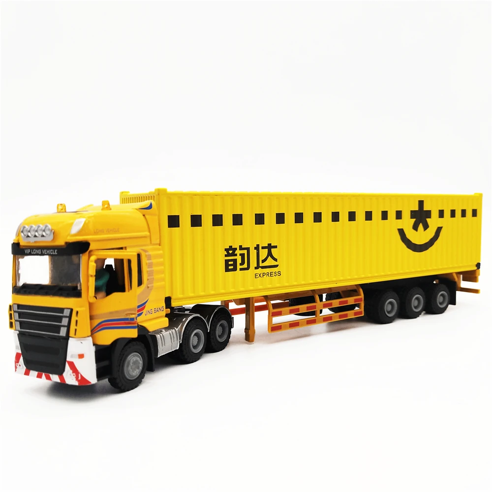 28cm Bulkhaul china Container truck model 1:50 china Logistics truck model O.A.S ship model