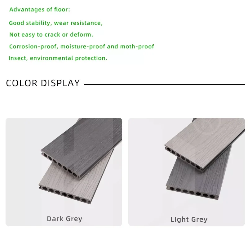 Hoyeah 15022 Wpc Decking Antifading Coextrusion Composite Decking