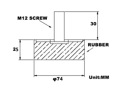 Non Slip Soft Feet Screw Isolators 1/4-20 Microwave Silicone Gas Grate Poles Adjustable Furniture Rubber Feets M8