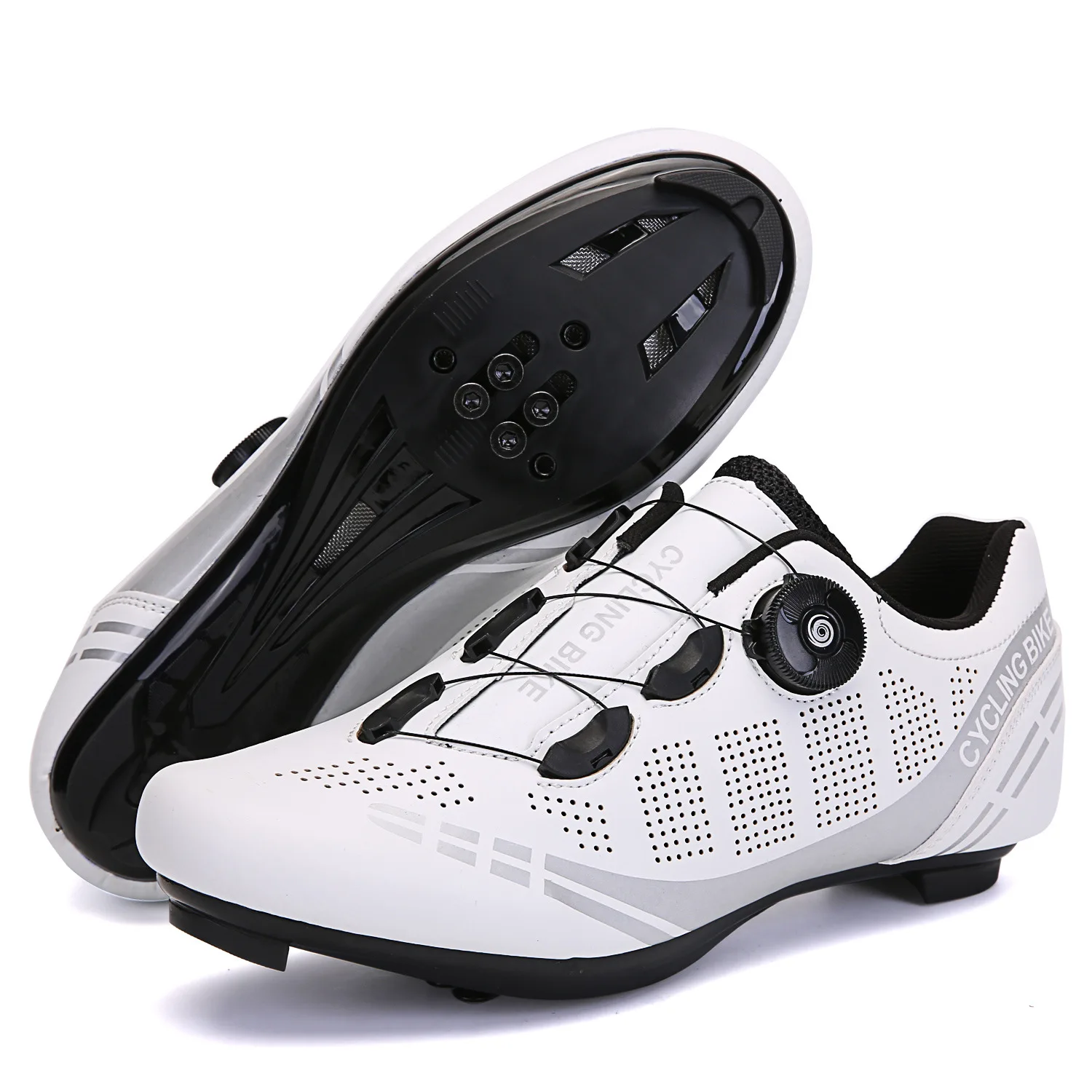 Fashion Quality Lightweight Breathable Men's Women's Road Mountain Cycling Shoe Gear for All Seasons with Lockup Function