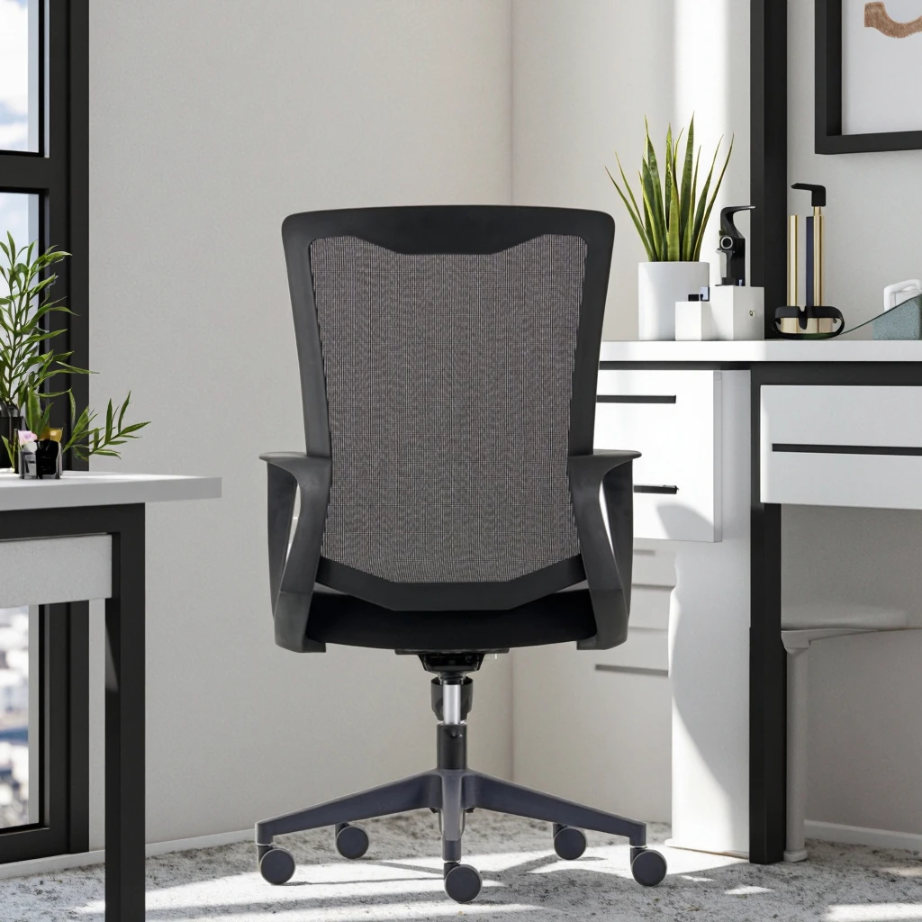 ZHONG BAI Cost-Efficient University Ergonomic Conference Training Chairs Executive Height Adjustable Thick Cushioned Seat Tilt 2