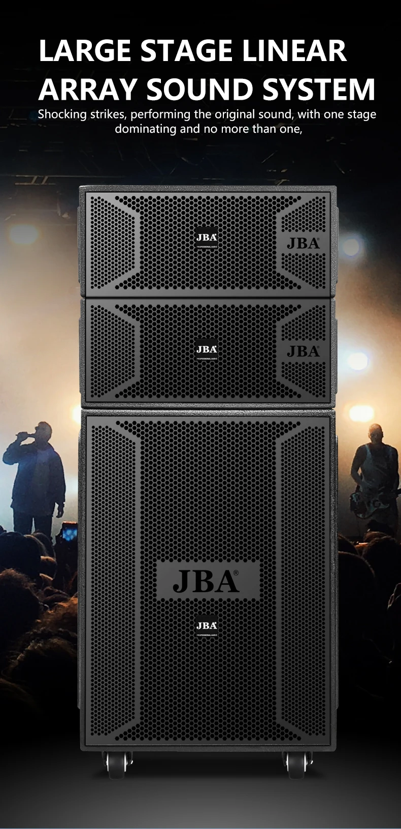 Professional Outdoor Mobile Audio System Three-Tier Stackable Speaker ...