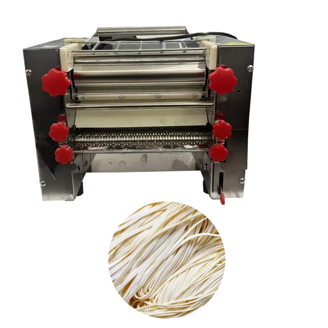 Stainless Steel Automatic Electric Noodle Making Pasta Maker Dough Roller Noodle Cutting Machine Dumpling Skin Noodle Cutter