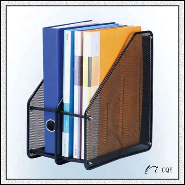 Файловый Штабелируемый цветной офисный настольный аксессуар металлический сетчатый держатель для