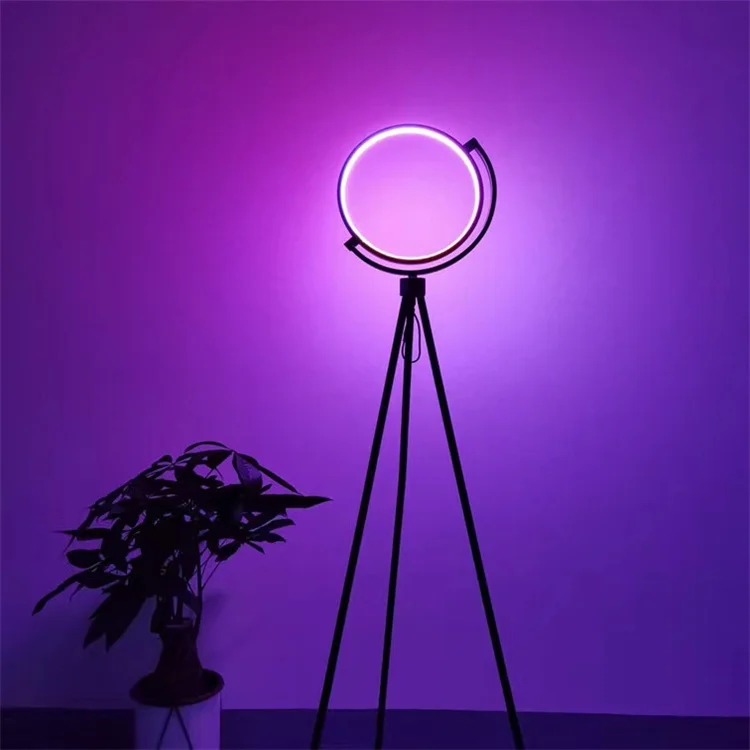 LEDフロアランプ モダンデザイン リビング　ベッドルーム用 LEDフロアランプ フロアライト リモコン付 無段階調光 調色 寝室