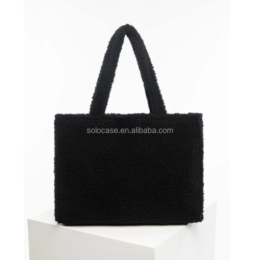 Trendy Soft Teddy Tote Bag