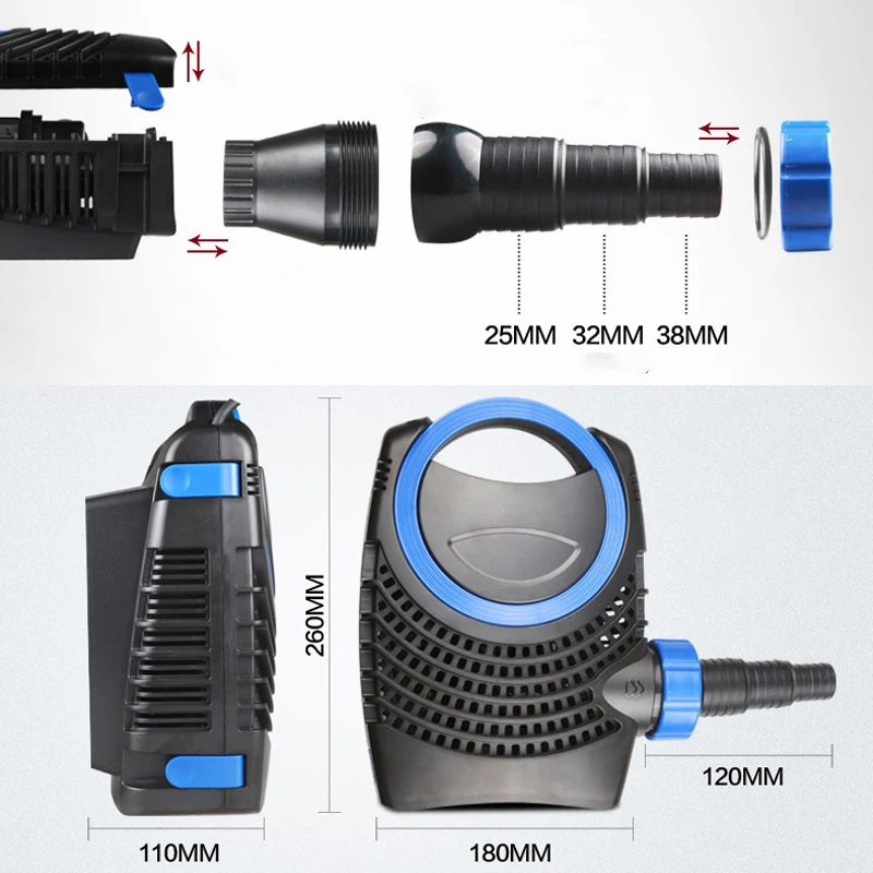 Sunsun Ctf2800b Series Amphibious Fish Tank Pump Sterilization