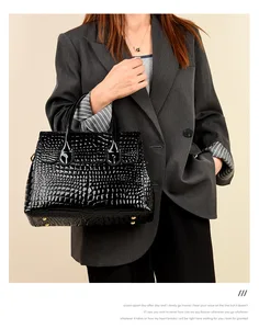 High Quality Crocodile Pattern Purses and Handbags Shoulder Satchel Bags Women Handbags Ladies Women Leather Handbag