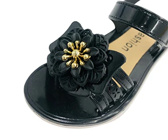 Outdoor summer children sandels black kids 8 yr old flat shoes sandals for girls stylish pair 1