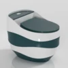 Bianco + verde scuro