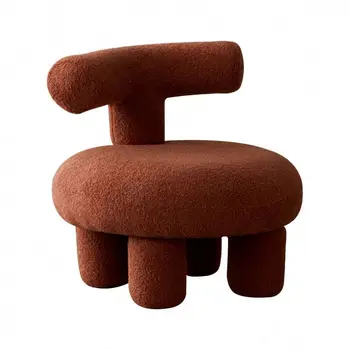 Minimalist lamb wool leisure chair soft comfortable leisure chair lounge chair