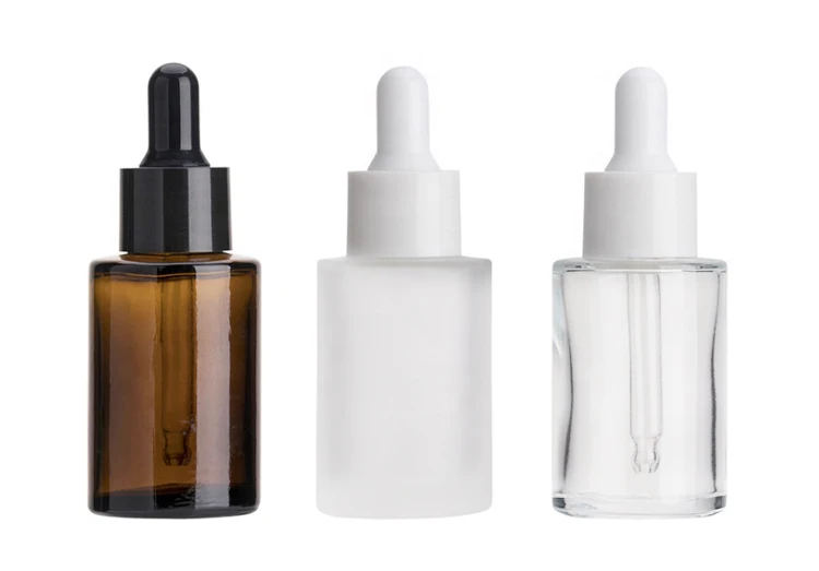 Eco Friendly Recyclable 30ml Frosted Amber Dropper Bottle leak proof