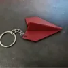 Llavero de avión de papel - rojo