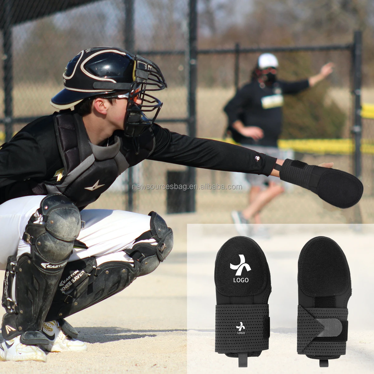 Customize Logo Neoprene Hand Wrist Protector Gloves Baseball Sliding Mitt Buy Baseball Sliding