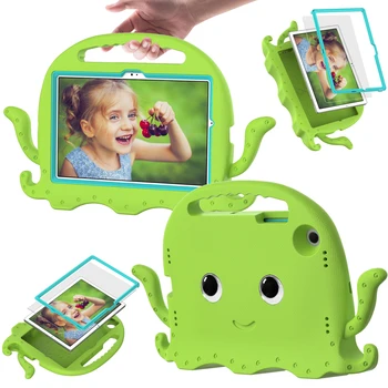 Octopus Tablet Case Shockproof 360° Cover with 3D Tentacles Fit for Samsung Galaxy Tab S6 T860