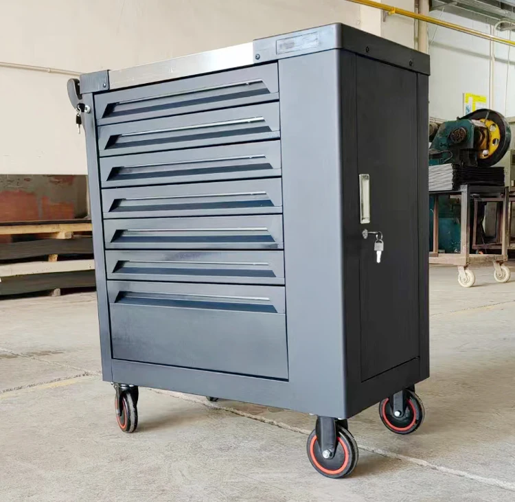 Heavy Duty Professional Movable Tool Trolley Chest Workshop Garage ...