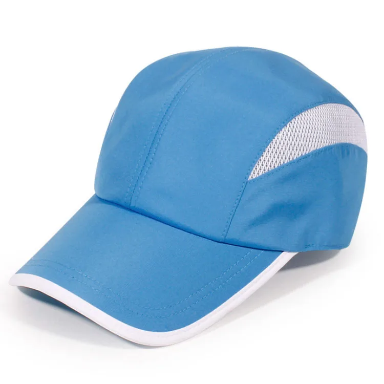 Custom Hats Logo Men Fashion Ripped Nylon Flat Running Hat Dry Fit Cap