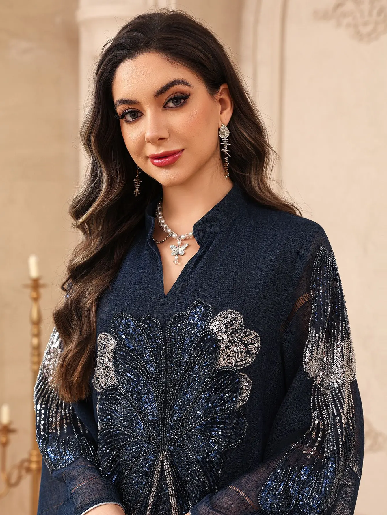evening dresses in oman DOTED GABARDINE DRESS Touch Priv Black : Evening Dresses : VogaCloset Oman