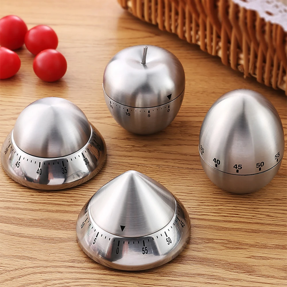 Mechanical Dial Cooking Kitchen Timer Alarm 60 Minutes Stainless Steel Kitchen  Cooking Tools Kitchen Egg Timer - China Cooking Timer, Egg Timer