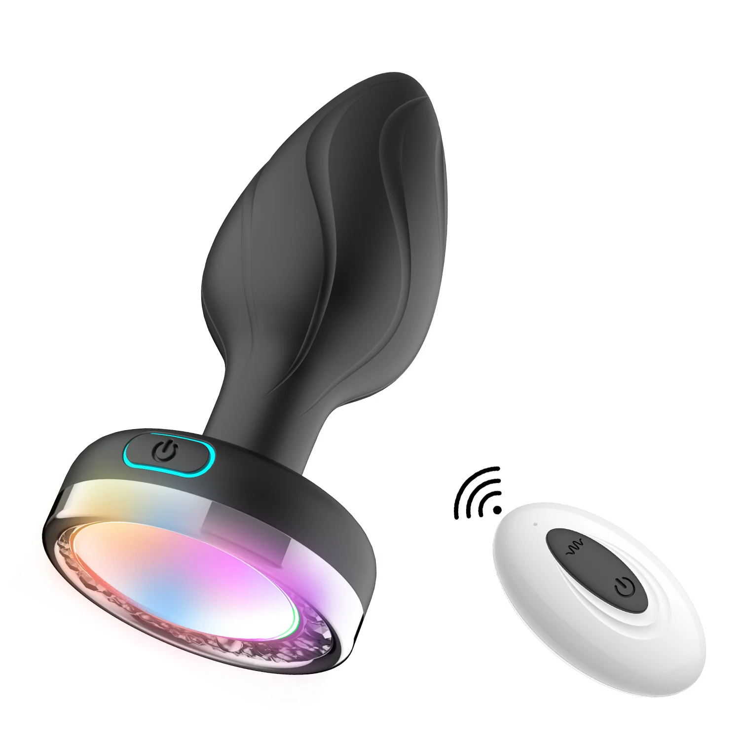 sex toys for the ass ASS-SATION REMOTE VIBRATING METAL ANAL BULB-SILVER - #3117-1