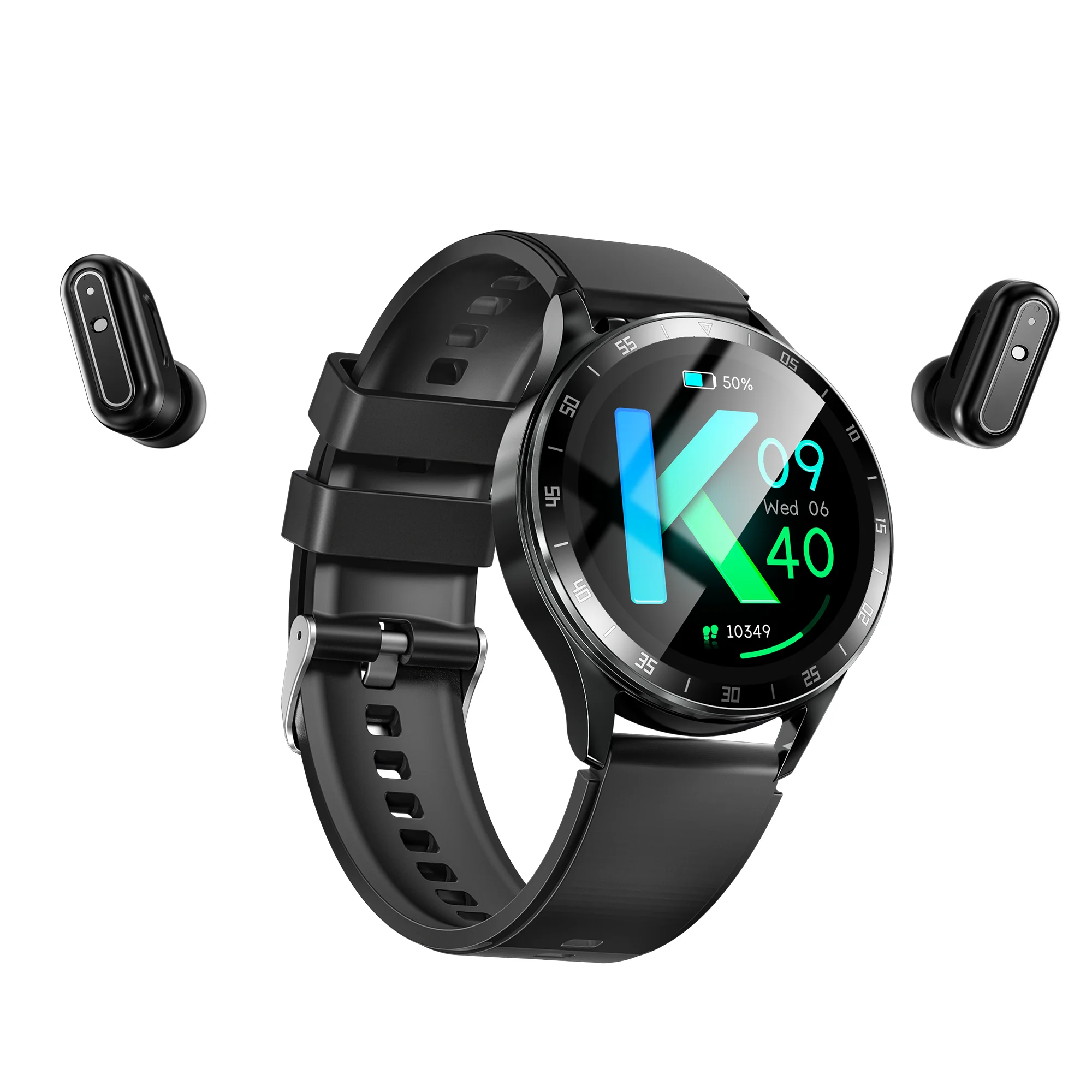 Smart Watch Tws Headset X10 Android Ios Men Women NFC Heart Rate Touch Color Display Ip67 Waterproof Watch with Earbuds 2 in 1