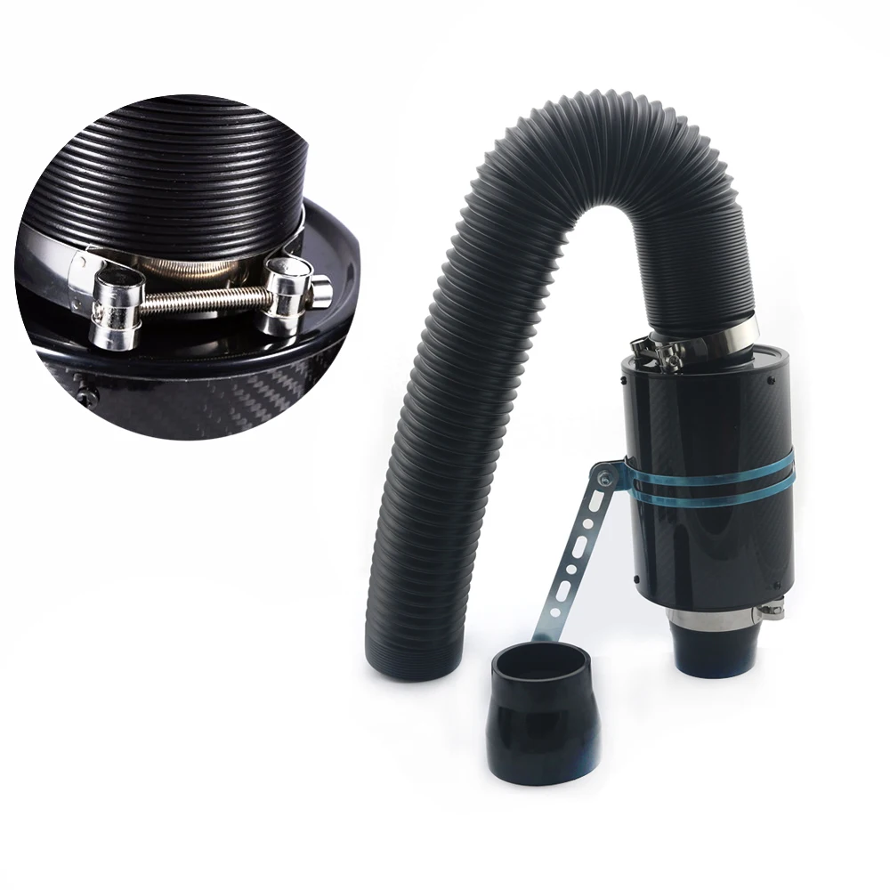 Universal Carbon Fiber Cold Air Intake Pipe | Induction Kit Feed Pipe