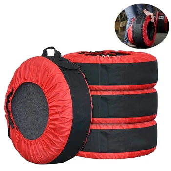 High Quality Waterproof SUV 4 Pcs Seasonal Tire Tote Storage Bag