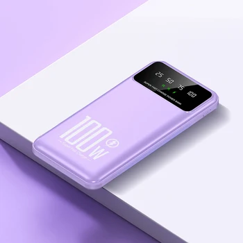 PD18W Fast Charging Mobile Power Banks 20000mah Dual USB Type-C Input With LED Flashlight Universal Power Bank