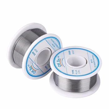 100g Tin solder wire Rosin Core Solder Wire 0.8mm 2% Flux Reel Welding line Soldering Wire Roll No-clean