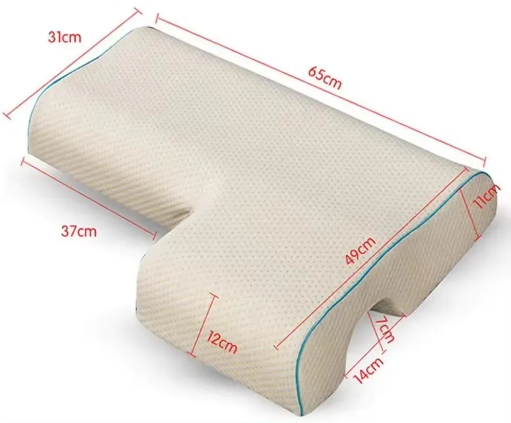 High Density Removable Cover Customized Size Roll Vacuum Pack Memory Foam Neck Pillow for Sleeping