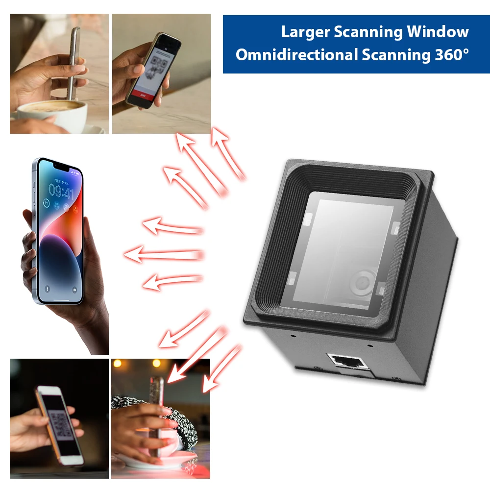 Bus Validator Embedded QR Reader Metro Station Bus System EP3000 for Price Checker