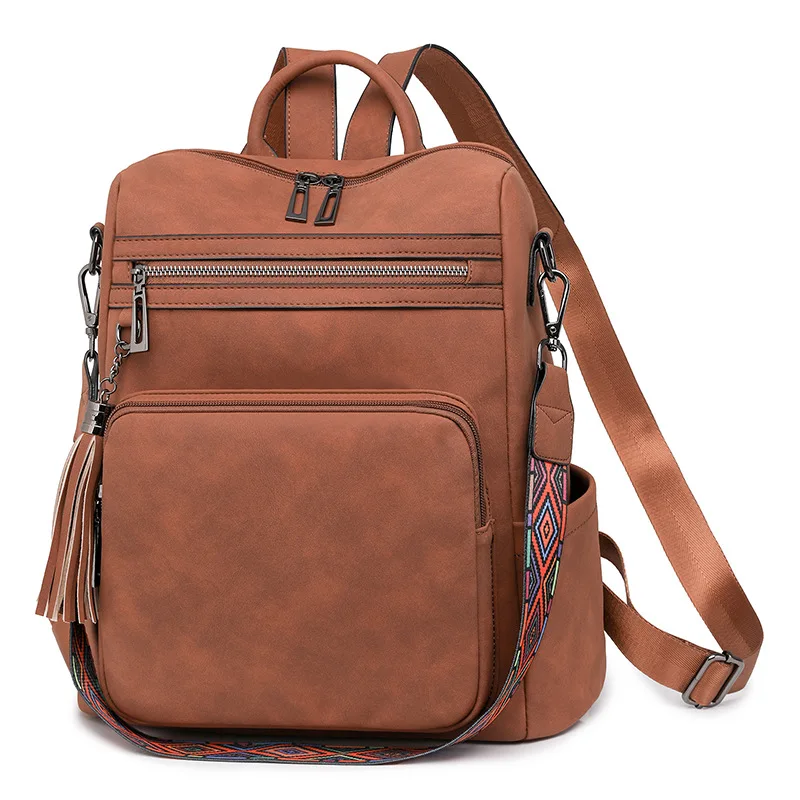 Backpack Purse for Women Travel Backpack With Tassel Women display picture 3