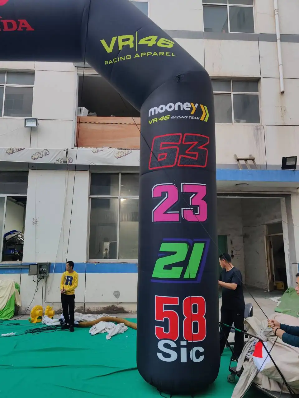 Branded Inflatable Racing Start/Finish Arch, Promotional Advertising Blow up Inflatable for Motorsport Event