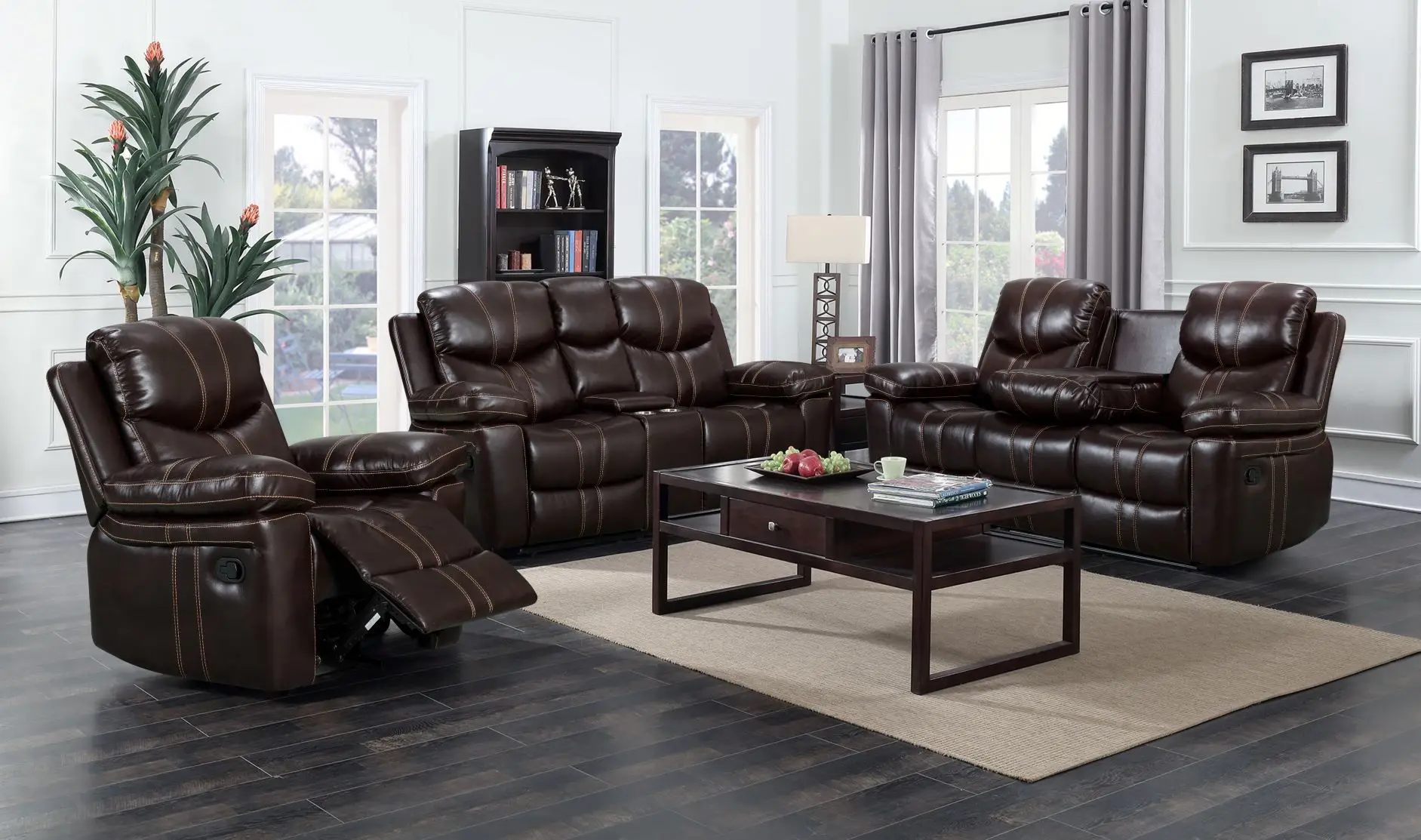 Modern Modular Manual Zoy Recliner Couch Sectional Reclinable Electric