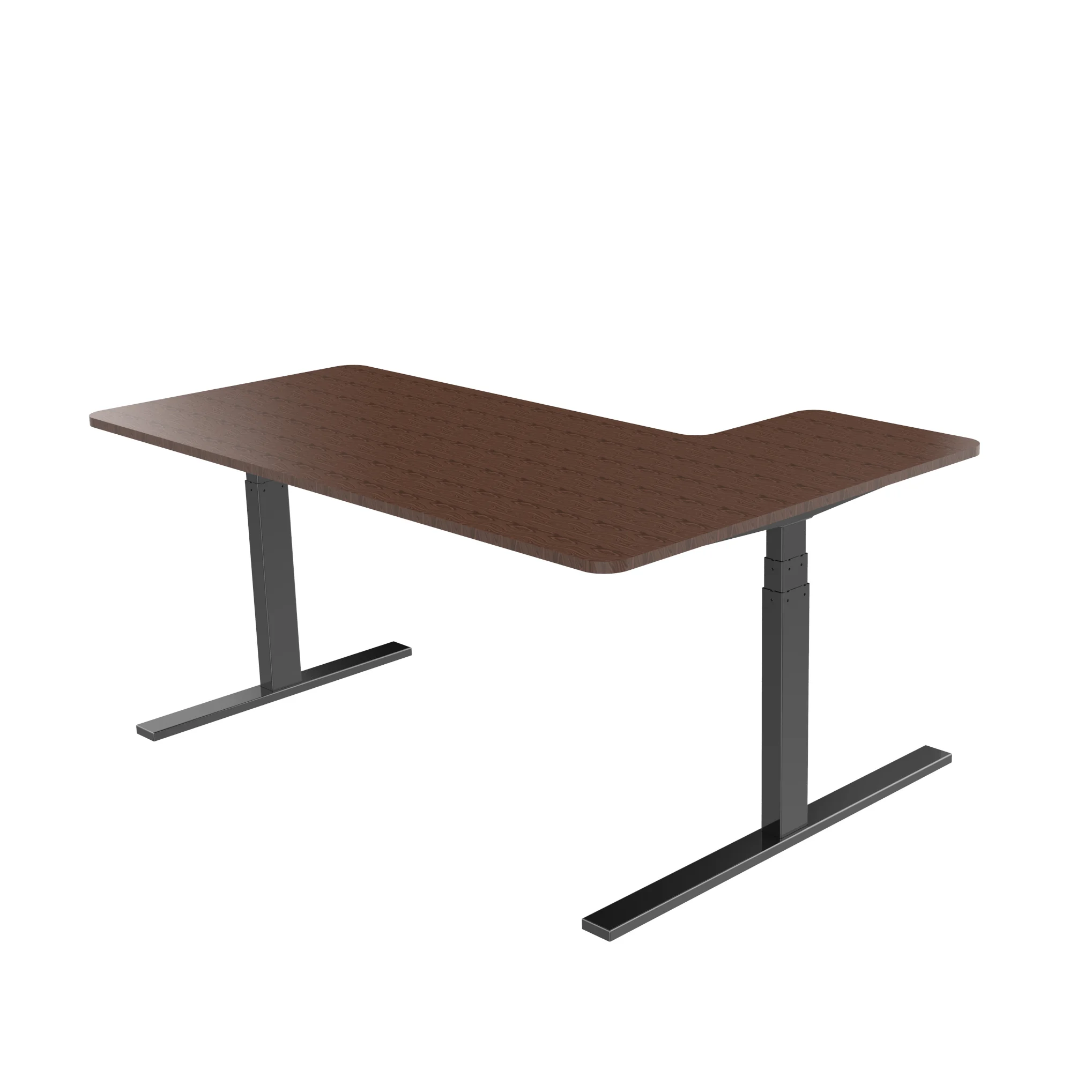 Adjustable Height Office Stand up Ergonomic Desk L Shape Electric Sit Stand Desk Frame - Image 4