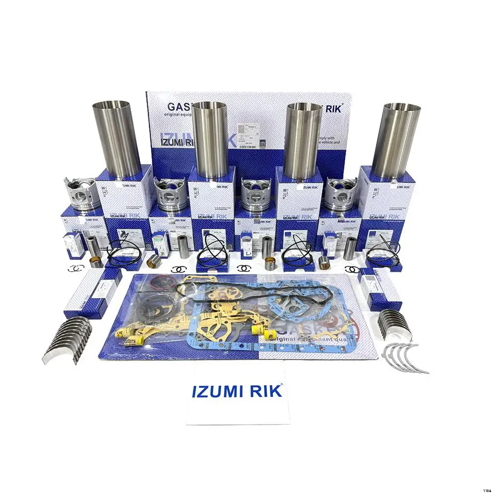 Diesel Engine Parts IZUMI RIK Overhaul Rebuild Kit with Overhaul Kit Main & Conrod Bearing with Thrust Washer for Doosan D34