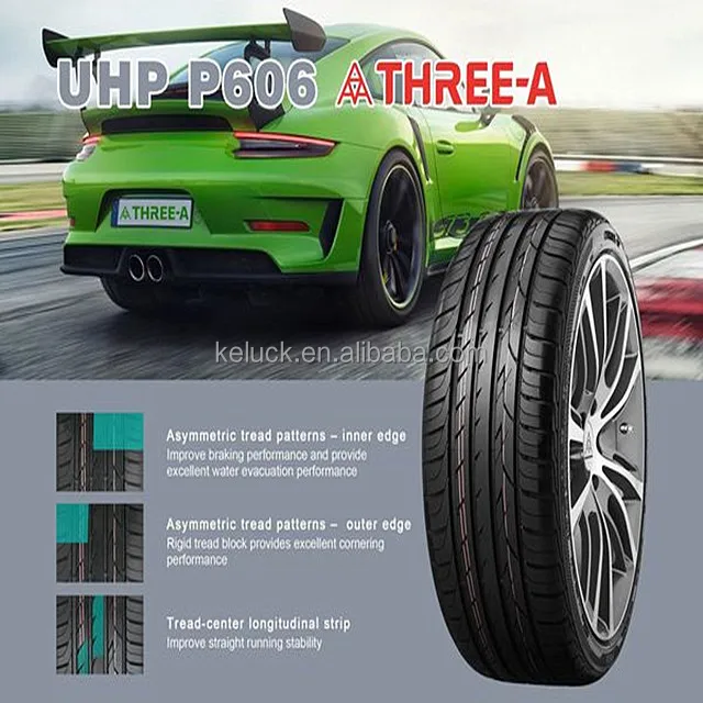 Car Tires Factory Direct Low Price All Sizes P606 P609 P909 Threea