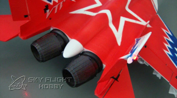 Color Smoking EDF Mig 29 Rc Model Plane