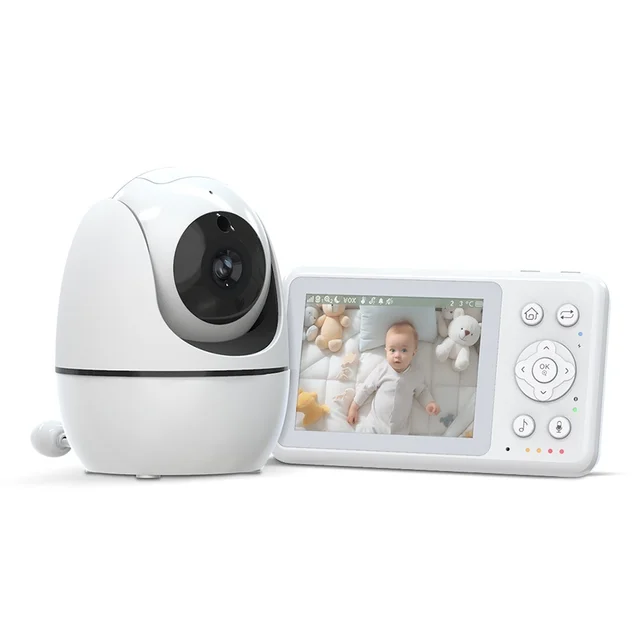 Newest OEM Night Vision Sound Activated VOX Mode Lullabies Two Way Audio Temperature Monitoring Video Baby Monitor with Camera
