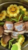 Pianta di girasole in vaso Brown5 all'uncinetto