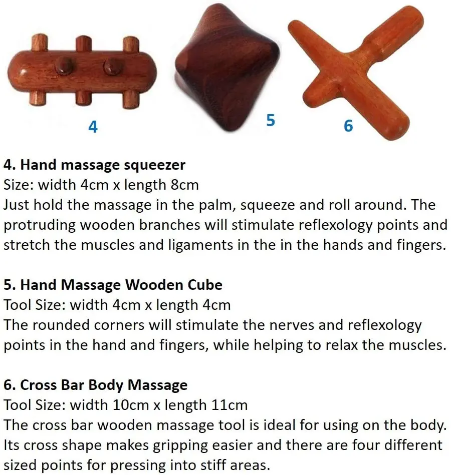 Reflexology Traditional Thai Massage Wooden Stick Tool Hand Head