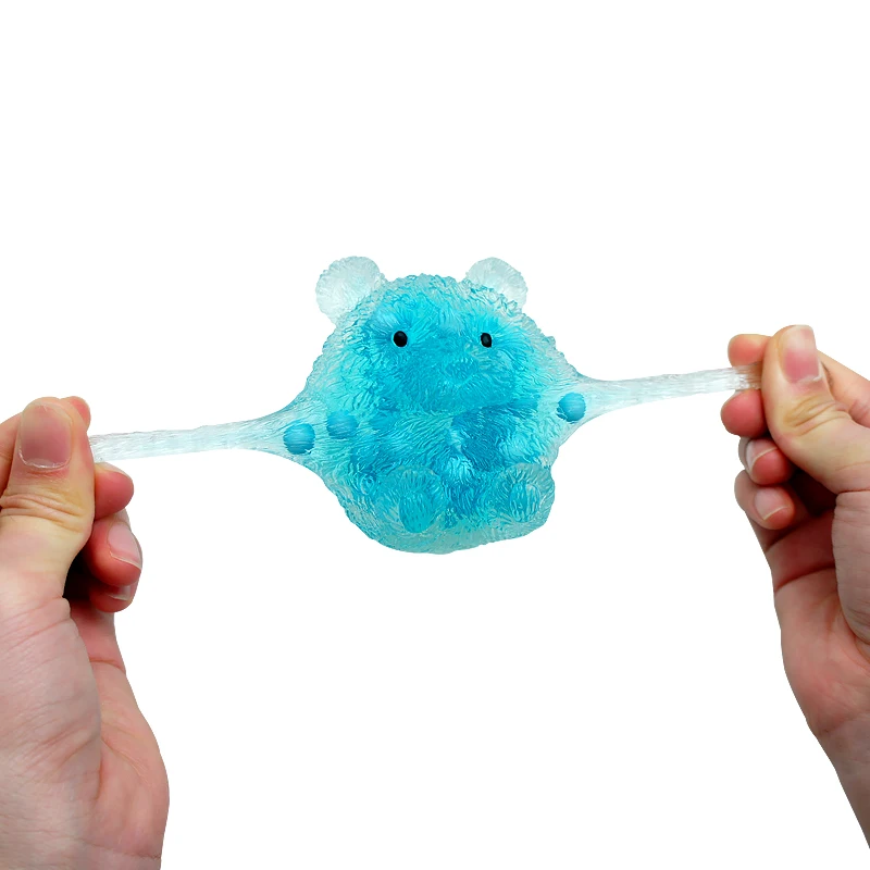 2023 Новое поступление бусины заполненные стрейч и Сжимаемый палец стресс Мишка Тедди игрушка Kawaii новые фиджет игрушки Забавный подарок для