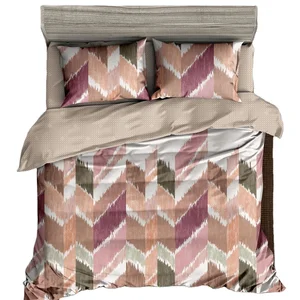 100% Microfiber Duvet Cover 70-120GSM Custom Printed Microfiber Bed Sheets and Adult Bedding Set