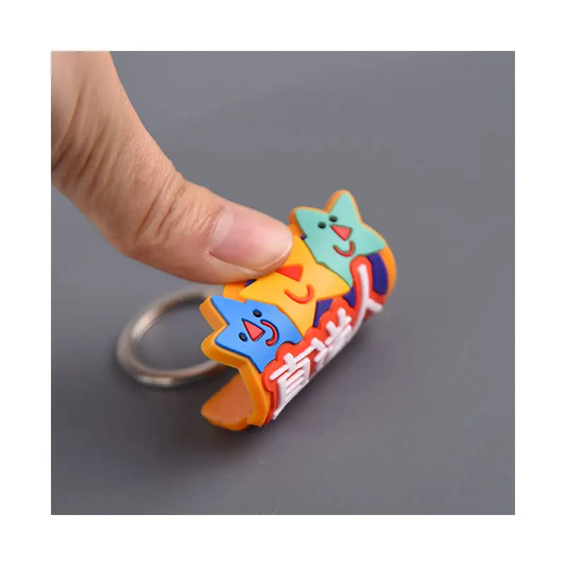 Custom Company Logo Keychains Soft Pvc Keyring 3D Logo Custom Rubber ...