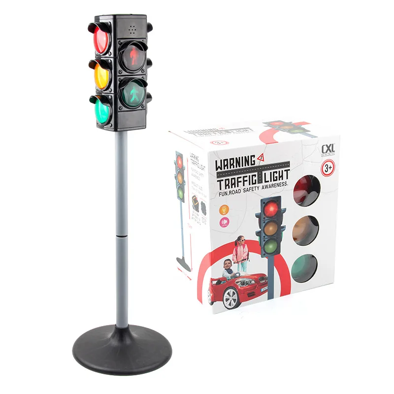 YPLonon 18 PCS Jeu De Panneaux De Signalisation De Routière Blocs D Construction En Plastique Road Sign Set Jouets De Feux D Am
