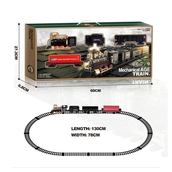 Train électrique En Alliage Avec Piste 186 Cm, Lumières, Sons, 16 Pièces Accessoires – Pour Ados Dès 16 Ans, Cadeau Collection !