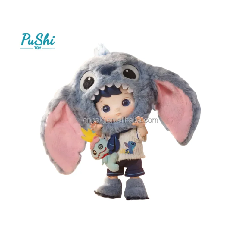 POPMART Hacipupu Stitch 1/8 フィギュア Authentic POPMART HACIPUPU Stitch 1/8 Action Figure Toy